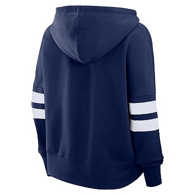Women's Fanatics Navy Nashville Predators Oversized Seize Pullover Hoodie