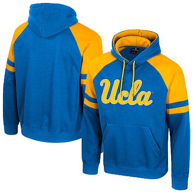 Men's Colosseum Blue UCLA Bruins Todd Raglan Pullover Hoodie