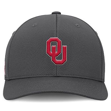 Men's Top of the World Charcoal Oklahoma Sooners Reflex Logo Flex Hat