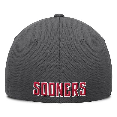 Men's Top of the World Charcoal Oklahoma Sooners Reflex Logo Flex Hat