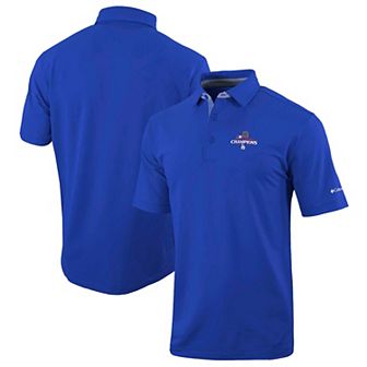 Men's Columbia Royal Los Angeles Dodgers 2024 World Series Champions Omni-Wick Even Lie Polo