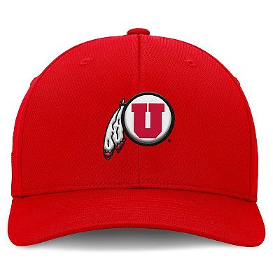 Men's Top of the World Red Utah Utes Reflex Logo Flex Hat
