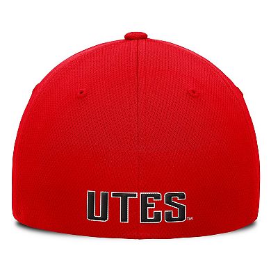 Men's Top of the World Red Utah Utes Reflex Logo Flex Hat