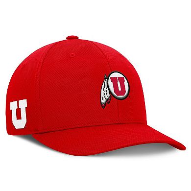 Men's Top of the World Red Utah Utes Reflex Logo Flex Hat