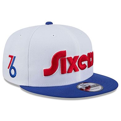 Men's New Era White Philadelphia 76ers 2024/25 City Edition 9FIFTY Snapback Hat