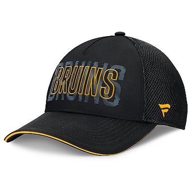 Men's Fanatics Black Boston Bruins Fundamental Flex Hat