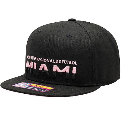 Unisex Black Inter Miami CF Loyalty Snapback Hat