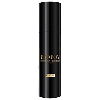 Carolina Herrera Bad Boy Elixir Travel Spray with Woody Leather