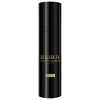 Carolina Herrera Bad Boy Elixir Travel Spray with Woody Leather