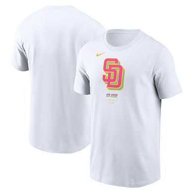 Men's Nike White San Diego Padres City Connect Large Logo T-Shirt
