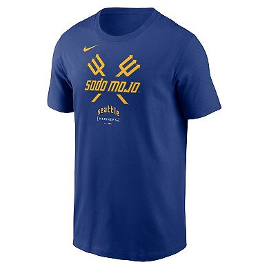 Men's Nike Royal Seattle Mariners City Connect Large Logo T-Shirt