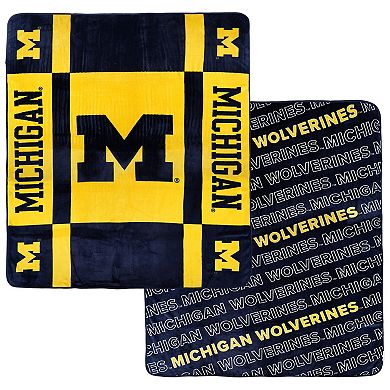 Pegasus Michigan Wolverines 60�۝ x 70�۝ Reverse Block Double-Sided Ultra Cozy Blanket