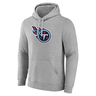Men's Fanatics Heather Gray Tennessee Titans Deliver Fleece Pullover Hoodie
