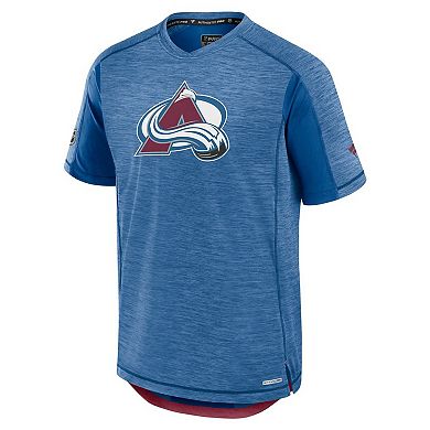 Men's Fanatics Blue Colorado Avalanche Authentic Pro Rink Tech T-Shirt