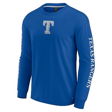 Men's Fanatics Royal Texas Rangers Elements Strive Long Sleeve T-Shirt
