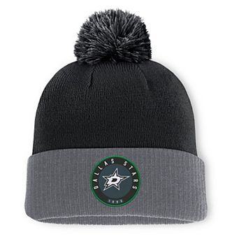 Men's Fanatics Black Dallas Stars Cuffed Knit Hat with Pom