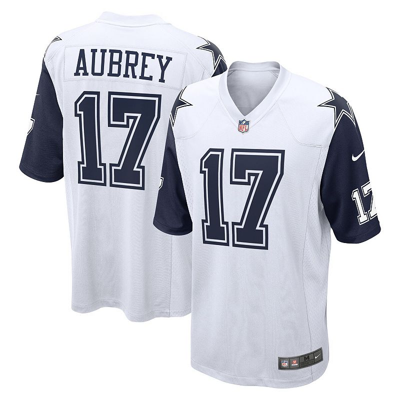 Men's Nike Brandon Aubrey White Dallas Cowboys Game Jersey,
