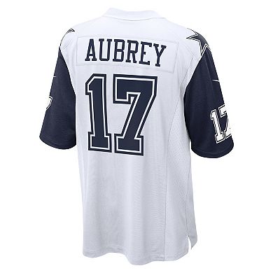 Men's Nike Brandon Aubrey White Dallas Cowboys Game Jersey