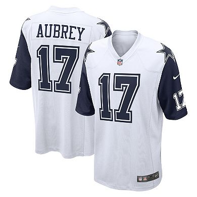 Men's Nike Brandon Aubrey White Dallas Cowboys Game Jersey