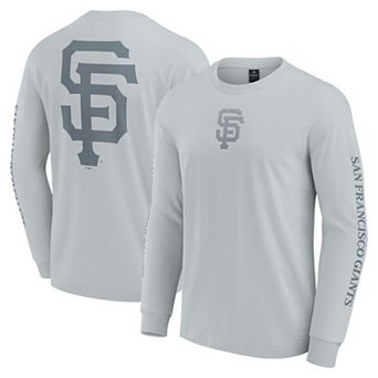 Men's Fanatics Gray San Francisco Giants Elements Strive Long Sleeve T-Shirt