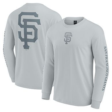 Men's Fanatics Gray San Francisco Giants Elements Strive Long Sleeve T-Shirt