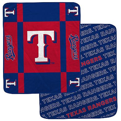 Pegasus Texas Rangers 60 ۝ x 70 ۝ Reverse Block Double-Sided Ultra Cozy Blanket
