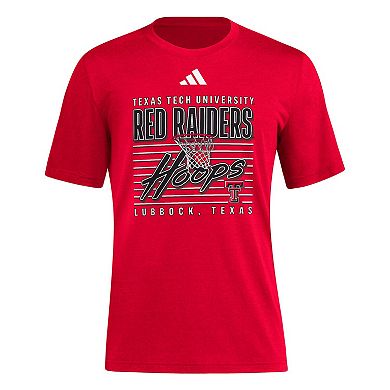Men's adidas Red Texas Tech Red Raiders Locker Swish Tri-Blend T-Shirt