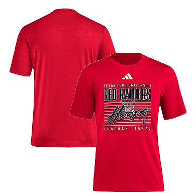 Men's adidas Red Texas Tech Red Raiders Locker Swish Tri-Blend T-Shirt