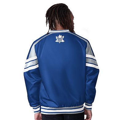 Men's Starter Blue Toronto Maple Leafs Reliver I V-Neck Pullover Jacket