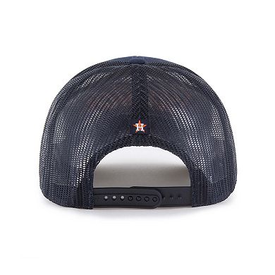 Men's '47 Navy Houston Astros Garner Trucker Adjustable Hat