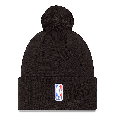 Men's New Era Black Portland Trail Blazers 2024/25 City Edition Cuffed Knit Hat with Pom