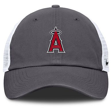 Men's Nike Gray Los Angeles Angels Adjustable Trucker Hat