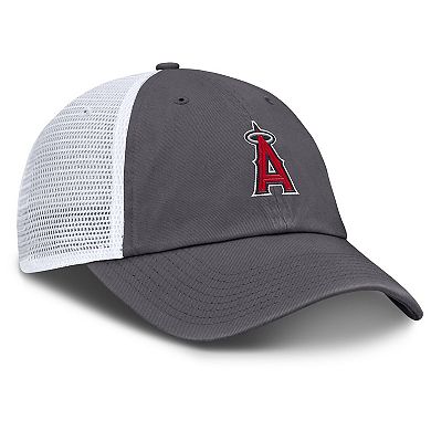 Men's Nike Gray Los Angeles Angels Adjustable Trucker Hat