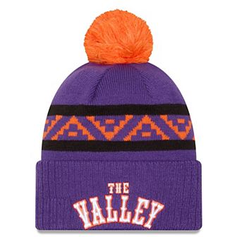 Men's New Era Purple Phoenix Suns 2024/25 City Edition Cuffed Knit Hat with Pom