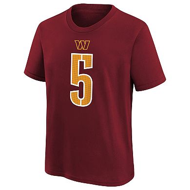 Toddler Nike Jayden Daniels Burgundy Washington Commanders Player Name & Number T-Shirt
