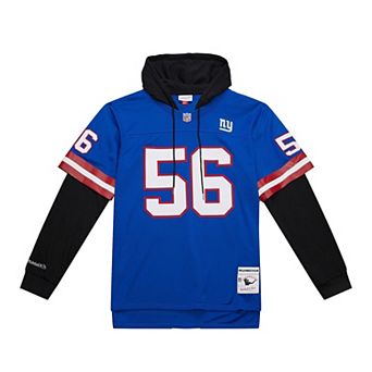 Men's Mitchell & Ness Lawrence Taylor Royal New York Giants Player Name & Number Hoodie Legacy Jersey