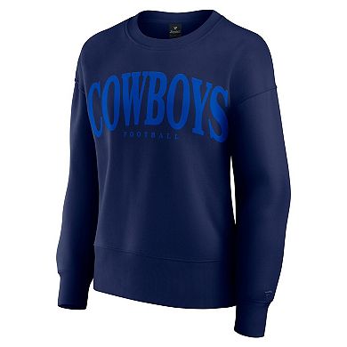 Women's Fanatics Navy Dallas Cowboys Elements Pullover Sweatshirt