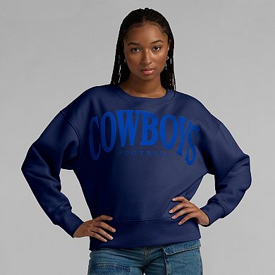Women's Fanatics Navy Dallas Cowboys Elements Pullover Sweatshirt