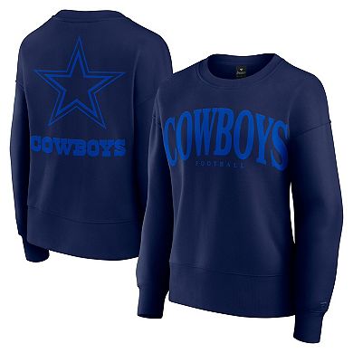 Women's Fanatics Navy Dallas Cowboys Elements Pullover Sweatshirt