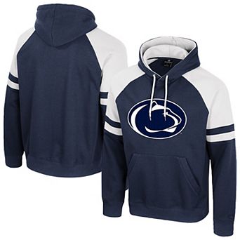 Men's Colosseum Navy Penn State Nittany Lions Todd Raglan Pullover Hoodie