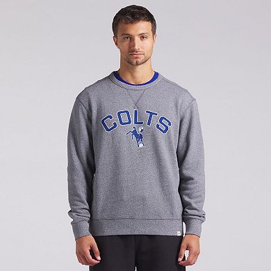Men's Fanatics Heather Gray Indianapolis Colts Loop Terry Pullover Sweatshirt