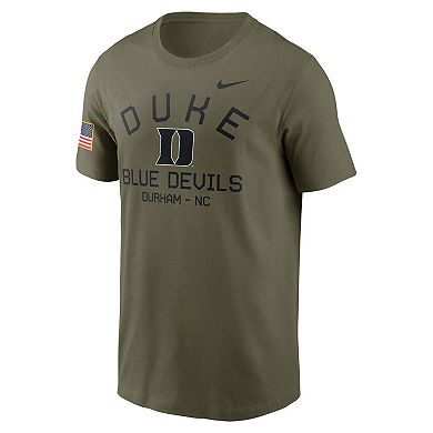 Men's Nike Olive Duke Blue Devils 2024 Military Appreciation Performance T-Shirt