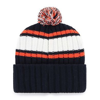 Men's '47 Navy Houston Astros Plateau Cuffed Knit Hat with Pom