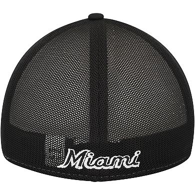Men's New Era Black/White Miami Marlins 2023 On-Field Batting Practice 39THIRTY Flex Hat