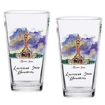 LSU Tigers 2-Pack 16oz. Laura Wilcox University Pint Set
