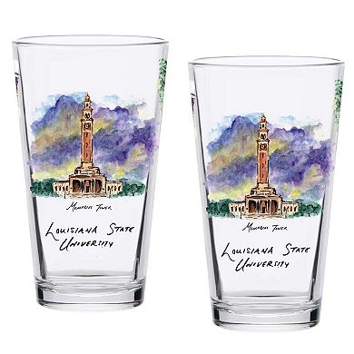 LSU Tigers 2-Pack 16oz. Laura Wilcox University Pint Set