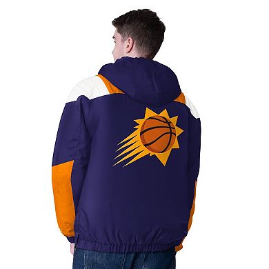 Men's Starter Purple/Orange Phoenix Suns Charger Half-Zip Pullover Jacket