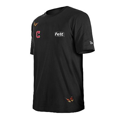 Men's New Era x Felt Black Cleveland Guardians T-Shirt