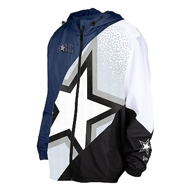Men's New Era Navy Orlando Magic 2024/25 City Edition Full-Zip Windbreaker Jacket