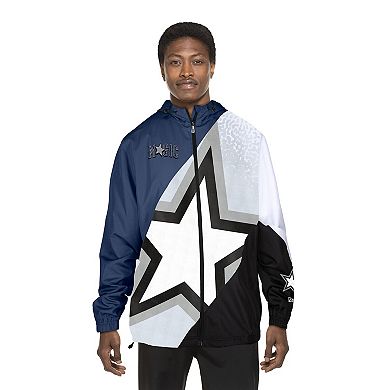 Men's New Era Navy Orlando Magic 2024/25 City Edition Full-Zip Windbreaker Jacket